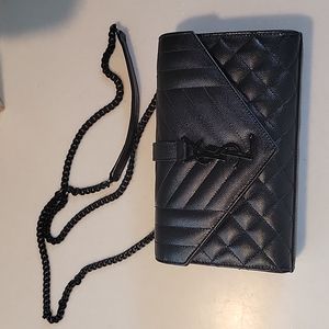 YSL Small Monogram Quilted Leather Shoulder Bag